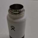Hydro Flask Water Bottle - Insulated Stainless Steel - Wide Straw Lid, Non Spill, Leakproof in 32 Oz White