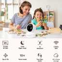 VSTARCAM 2K Dual Lens Indoor Security Camera, 10X Hybrid Zoom WiFi Camera for Home Security, 360 AI Tracking Pet Baby Monitor, Color Night Vision, 2-Way Audio, Support Cloud & 256GB SD Card Storage