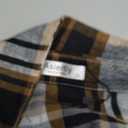 Asiertiy Womens Buffalo Plaid Flannel Shirt Long Sleeve Collar Button Down Blouses Lightweight Tops (XS-4XL) (Brown and Black Plaid)