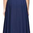 Miusol Women's Sexy Deep V-Neck Sequin Lace Double Sleeveless Evening Party Maxi Dress (Blue, XXL)