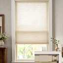 LazBlinds No Drill Light Filtering Cellular Shades, 24" W x 48" H, Beige