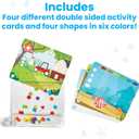 hand2mind Colors and Shapes Sensory Pad, Fine Motor Skills Toys for 3 Year Old, Sensory Toys for Sensory Play, Occupational Therapy Toys, Calming Toys for Kids, Shape Sorting Toy, Calm Down Corner