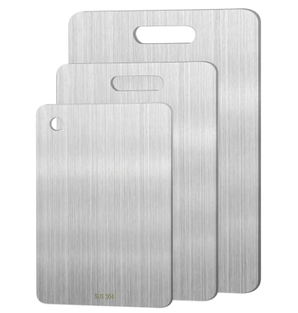3pcs Stainless Steel Cutting Board Cutting Boards for Kitchen, Upgrade Double Sided Board, Thick Cutting Board for Home Kitchen Cooking