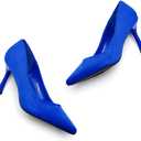 Herstyle 3 Inch Stiletto Pumps for Women – Closed Toe High Heels, Classic Pointed Toe Dress Shoes for Wedding, Office, Party & Work | Comfortable Formal Heels, 2024Royalblue, Size 10.0, Marneena