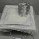 Exhaust Fan with Light, 12 inches Square Ceiling Mount Quiet Exhaust Fan with 12W 4000/5000/6000K Adjustable LED Light Combo, 1.0 Sones Low Quiet Ventilation Vents 110-220V for Office Hotel Home Bath