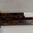 MahTileFlow Tortoise Shell Acrylic Mahjong Racks with Scalloped Pushers
