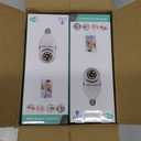 2Pcs Light Bulb Security Camera 2.4GHz & 5G WiFi Outdoor, 1080P E27 Light Socket Security Camera, Indoor 360 Home Security Cameras, Full Color Day and Night, Smart Motion Detection (2PCS, Support 5G)