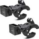 (2-Pack) Motorbike Walkie Talkie Holder,Bicycle Walkie Talkie Holder,Vehicle Grab Rail Clip Mount for Baofeng Motorola Talkabout Kenwood Yaesu Midland CB Handheld Walkie Talkies