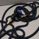 Flexi Hose Expandable Garden Hose with 8 Function Nozzle, 50FT - Lightweight Retractable Garden Hose, Water Hose - No-Kink Flexibility, 3/4 Inch Solid Brass Fittings and Double Latex Core