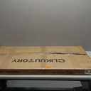 Clikuutory Wall Mounted High Gloss Folding Table 39.4" L x 19.7" W, Laundry Folding Table for Laundry Room, Home Office, Kitchen, Bedroom, Home Bar, Wall Desk Fold Down for Small Spaces, Black