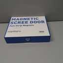 Magnetic Thermal Insulated Door Curtain Fits Door Size 36" x 82", Curtain Size 38" x 83", Thicker Layered Fabric Insulated Door Cover, Keep Warm Winter & Cool Summer, Dark Grey Fabric