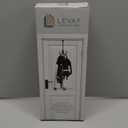 2-Pack Over The Door Hook - with 3 Hang Heads & Snug Fit Pads- 2Pcs Heavy Duty Hooks for Hanging Coats, Towels, Caps & Robes - Elegant Matt Finish - No Drill Hanger Organizer - Black