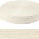 PATIKIL 27 Yards Cotton Twill Tape Ribbon, 1/8 Inch Herringbone Twill Tape Bias Ribbon Binding Tape or Sewing Hemming Binding Quilting Piping DIY Craft, White