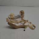 Coutgo Womens Bow Kitten Heels Sandals Square Open Toe Ankle Strap Satin Ribbon Wedding Dress Shoes (8.5, Champagne)