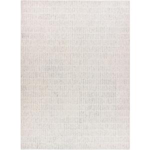 Hand-Tufted 100% Wool Area Rug  Unique Modern Geometric Grid Pattern, Soft Plush Textured Carpet for Living Room, Bedroom, Dining Room & Entryway (Grey, 9' x 12')