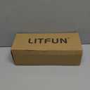 Litfun Womens Fuzzy Arch Support Slippers Orthopedic Comfy Adjustable Open Toe House Shoes (6.5-7, Grey)