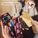 Petitian for Google Pixel 8 Case with Wallet - Women Girls Cute Girly Aesthetic Unique Design Leather Credit Card Holder Cardholder Stand Wristband for Pixel 8, Xiaolian (Fen Face)