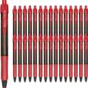 30 Pack Red Fine Point Gel Pens, No Smear Ink, Retractable, 0.5MM, Red Ink