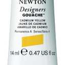Winsor & Newton 8840469 Designer Gouache - Cadmium Yellow, 14 ml Tube - Matte Opaque Gouache Paints, Ideal for Gouache Painting, Brilliant, Lightfast Colours with Great Coverage