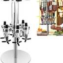 Liquor Dispenser, Bar Butler Wall Mounted Liquor Dispenser Liquor Bottle Holder, Professional Revolving Alcohol Caddy Beer Cocktail Soda Shot Dispenser Wine Holder Party Drinking Pourer (6 Bottles)