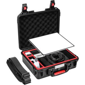 Waterproof Hard Case Kit for Starlink Mini Accessories,Travel Carrying Case for StarlinkMini Dish,Compatible with Pipe Adapter,Kickstand,Tripod Adapter,Power Supply,Cable and Other Accessories