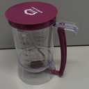 KPKitchen Pancake Batter Dispenser - Kitchen Must Have Tool for Perfect Pancakes, Cupcake, Waffle, Muffin Mix, Cake & Crepe - Baking Supplies for Griddle - Pancake Maker with Measuring Label (Purple)