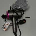 CONFU Ionic Blow Dryer 1600W, Portable Lightweight Fast Drying Negative Ion Hairdryer Blowdryer, 3 Heat Settings & Infinity Speed, with Diffuser and Concentrator Nozzle for Home & Travel (Grey)