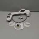 Bidet Attachment for Toilet Sprayer, Self-Cleaning Dual Retractable Nozzles Bidet Spray, Non-Electric Adjustable Water Pressure for Hygienic Rear & Feminine Wash, Easy Installation Ultra-Slim (Black) (White)