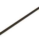 Meranti Aluminum Handrail for Stairs - ADA Compliant Wall Returns - Handrails for Indoor Stairs - Metal Handrail, Powder Coated for Outdoor Environment, DIY Handrail Kit (WHR, Bronze Textured, 5' L)