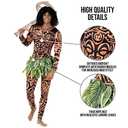 Morph Maui Costume for Men, Hawaiian Tattoo Costume, Halloween Outfit for Adults, Luau Party Attire (X-Large)