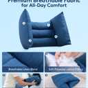 Lateral-Support Back Cushion for Wheelchair: Improve Posture Pressure, X-Large