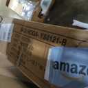 Tribesigns 71 inch Executive Desk, L Shaped Desk with Cabinet Storage, Executive Office Desk with Shelves, Business Furniture Workstation for Home Office, Brown and Black