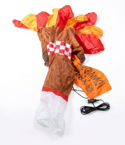 Thanksgiving Turkey Inflatables, Extra Large Blow Up Thanksgiving Turkey Wearing Pumpkins, Pre-lit Happy Thanks Giving Outdoor Inflatable Decorations