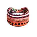 Boho Printed Criss Cross Stretchy Headbands for Women, Multicolor Twist Headwraps, Set of 4