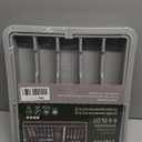 Silverware Drawer Organizer for Kitchen, Adjustable Utensil Drawer Organizer with 2 Knife Block, BPA Free Flatware and Cutlery Holder, Expandable Plastic Storage for Spoons Forks Knives(Grey)