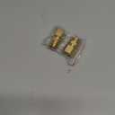 uxcell 2Pcs Brass Pipe Fitting, 5/8" OD x 1/2" NPT Male Brass Compression Tube Fitting, Brass Compression Union Connector, Brass Straight Coupling Adapter Fitting Fit 5/8" Pipe