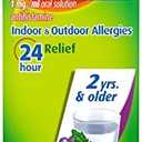 Zyrtec 24 Hour Children's Allergy Syrup with Cetirizine HCl, Antihistamine Allergy Medicine for Indoor & Outdoor Allergy Relief for Kids, Dye-Free & Sugar-Free, Grape Flavor, 8 fl. oz