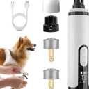 Silent Groom Pro, 2026 New Silent Pet Nail Grinder, Dog Silent Nail Grinder for Dogs Silent Dog Nail Trimmer, Rechargeable USB Charging Electric Pet Nail Grinder Nail File for Pet-1+2*Replacement Head