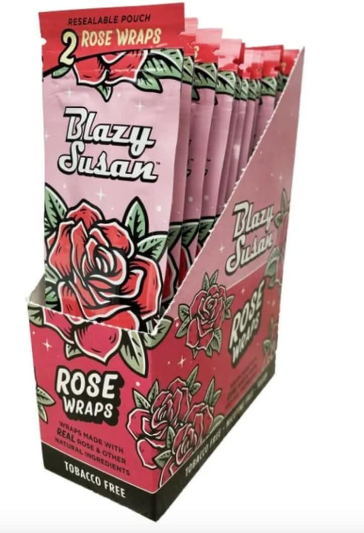 Blazy Susan Rose Wraps 25pk - 2 Per Pack, Pink