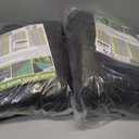 2 x 40% 12 ft X 20 ft Black Shade Cloth, Plant Cover Sun Block Screen Taped Edge with Grommets - for Outdoor Patio Tomatoes Barn Kennel Greenhouse