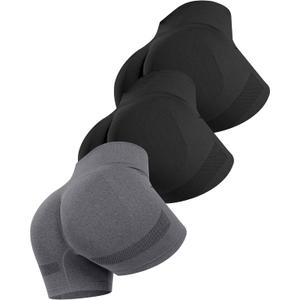 ATHVOTAR Workout Gym Biker Shorts Women: High Waisted Seamless Sports Running Butt Lifting Shorts Sets