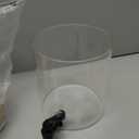 Glass Laundry Detergent Dispenser, 128 oz / 3.5L Fabric Softener Dispenser for Laundry Room Organization, Detergent Holder with Plastic Spigot (Black, 2 Pack)