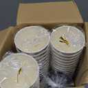 Lamosi 50 Pack 16 OZ Christmas Coffee Cups with Lids, Disposable Paper Cups, Christmas To Go Coffee Cups, Paper Insulated Cups with Lids, Hot/ Cold Beverages Xmas Winter for Home Office Holiday Party