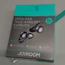 JOYROOM OE3 Clip-On Open Ear Earbuds Wireless Bluetooth Headphones for Running Workout Sport Ultra-Light Comfort Deep Bass Powerful Sound Auto L-R Recognition Multipoint Connection for Daily Use Black