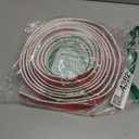 moonoom 20 Ft x 1.6''Wall Decoration Molding Trim,Self-Adhesive 3D Chair Rail Panel Molding, Flexible DIY Wall Trim for Walls Mirror Window Frame and Home Decoration (White)