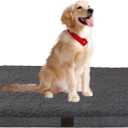DaysU Large Dog Bed for Large Dogs, Orthopedic Dog Beds with Removable Washable Cover, Egg Crate Foam Pet Bed Mat, Dark Grey, Suitable for Dogs Up to 65 Ibs, 36x27x3in