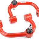 2-4" Lift Front Upper Control Arms for 2004-2020 Ford F150, Heavy Duty Suspension Arms with Pre-Installed PU Bushings, Red(2PCS)