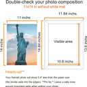 SESEAT 11x14 Picture Frame Rustic Brown, Display Pictures 8x10 with Mat or 11x14 without Mat,Photo Frames Wall Gallery, 1 Pack
