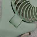 OUTXE Personal Necklace Mini Fan 3000mAh Hands-Free Portable USB 3 Settings, Folding Electric Cooling Handheld (Green)