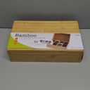 Lipper International 8188 Bamboo Wood Tea Box with 8 Compartments, 123/8" x 73/8" x 33/5"